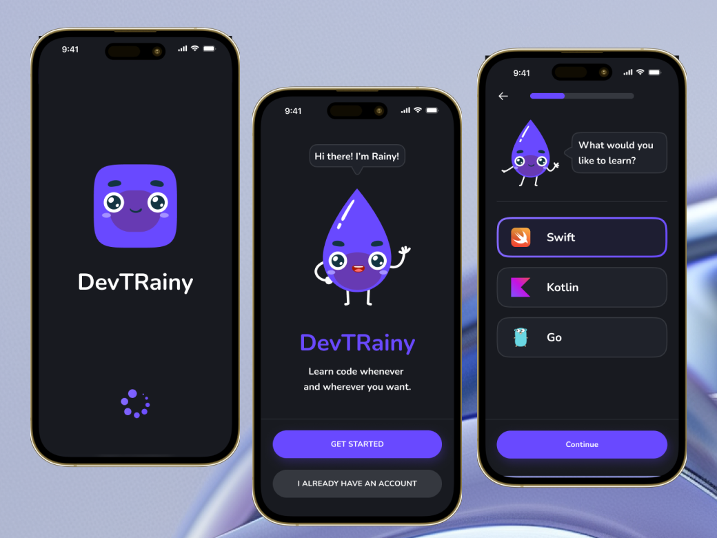 DevTrainy - question flow